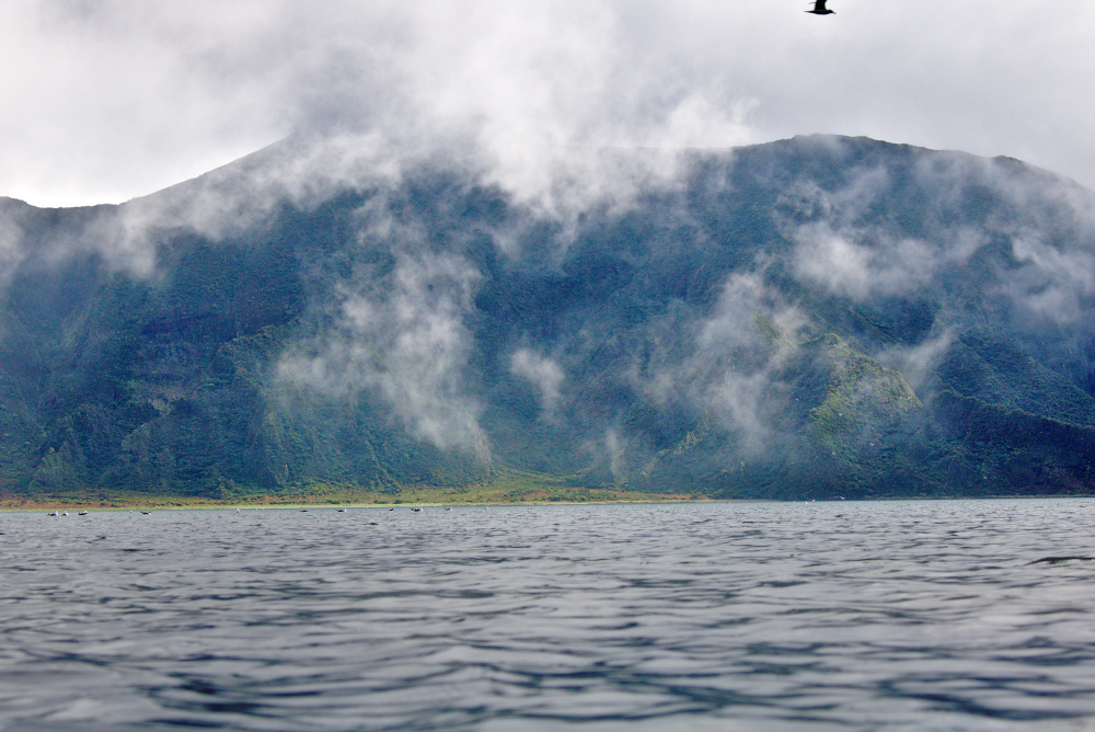 Nebel am Lagoa do Fogo