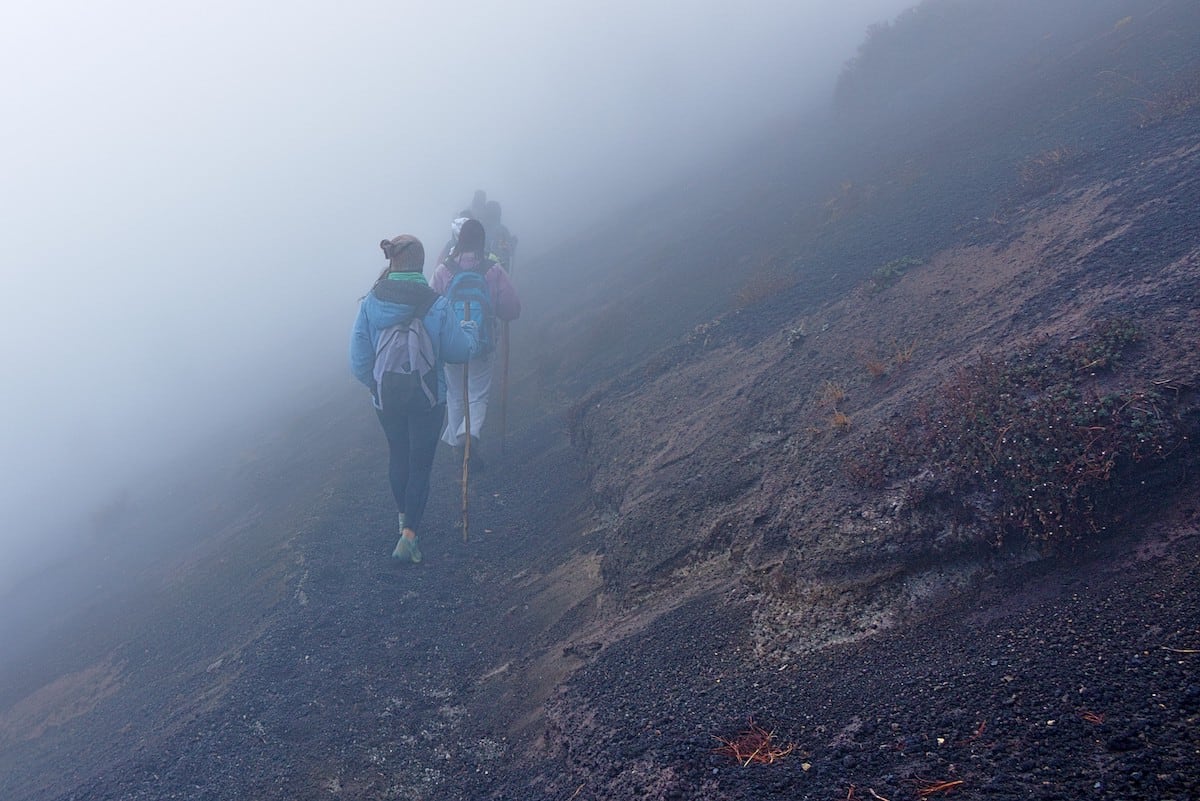 Acatenango im Nebel