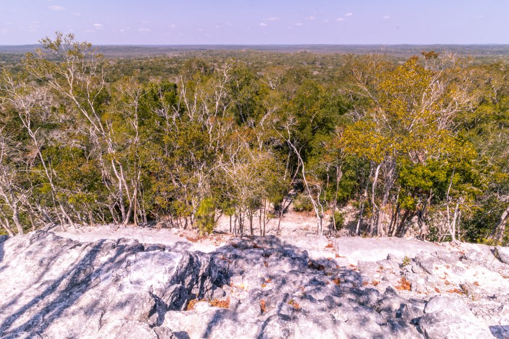 Aussicht Maya-Ruine Umland