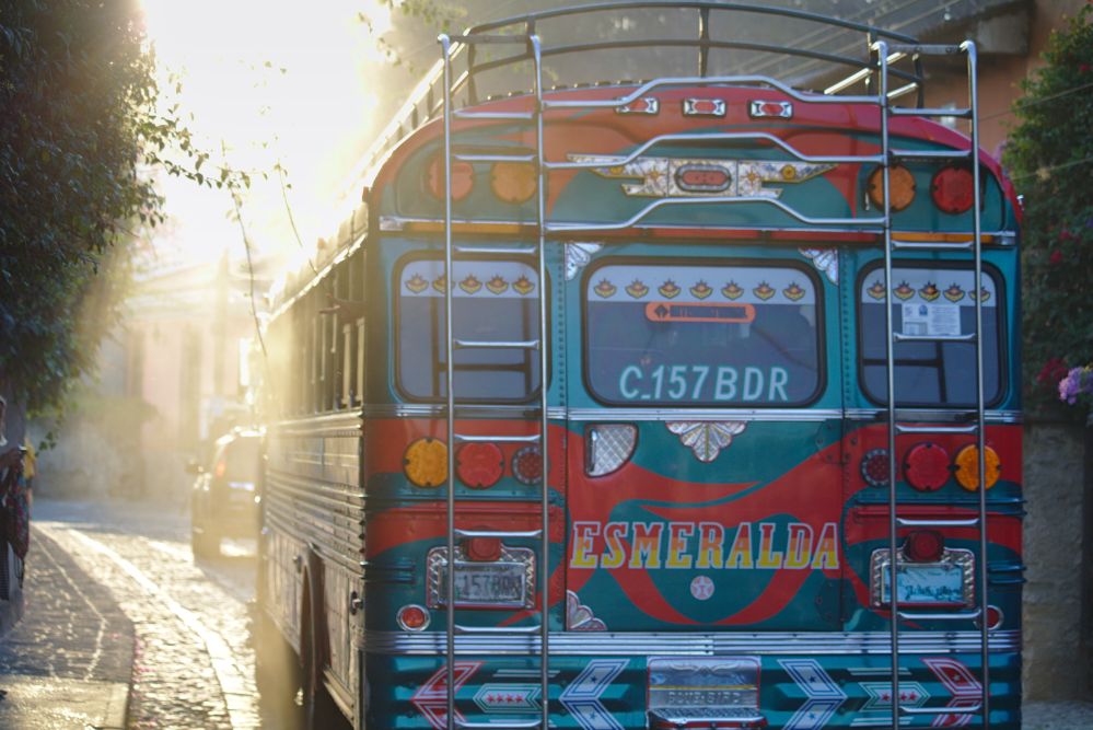 Chicken Bus in Guatemala