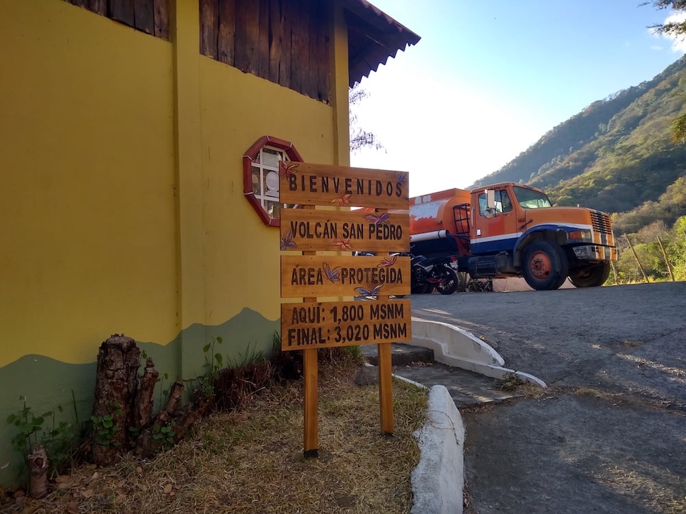 Besucherzentrum des San Pedro Vulkans