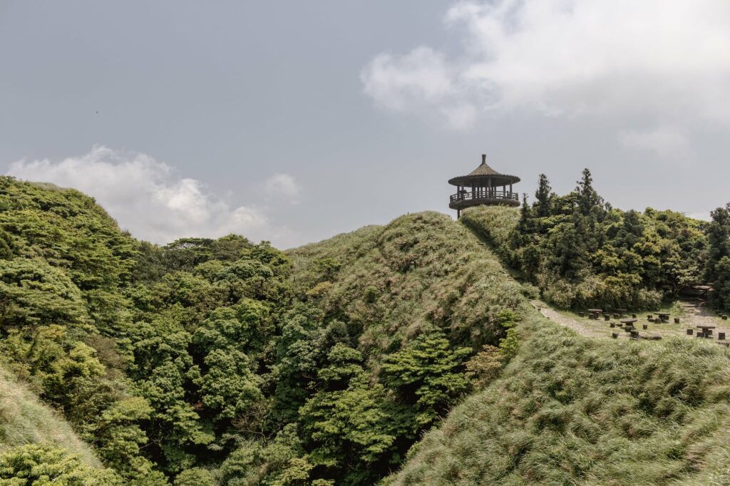 Taipei Wandern Yangmingshan-Nationalpark Pavilion auf dem Mount Qixing