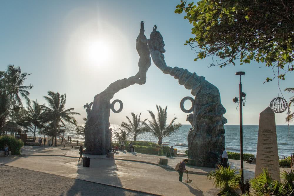 Mexiko Playa Del Carmen Sonnenuaufgang am Strand Porta Maya