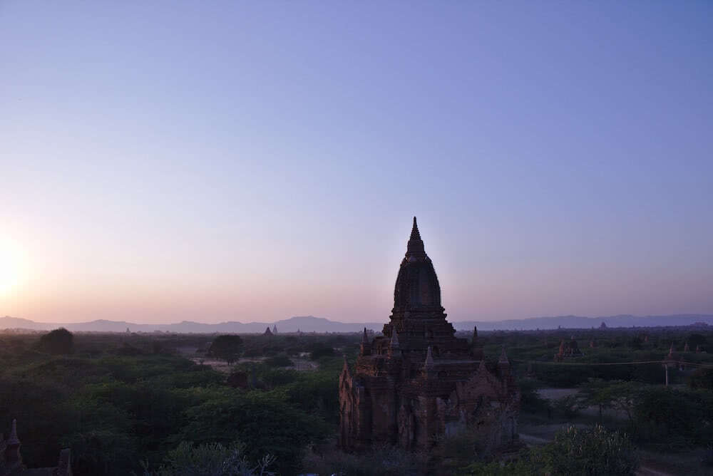 Der tolle Ausblick über die weite Tempel-Stätte