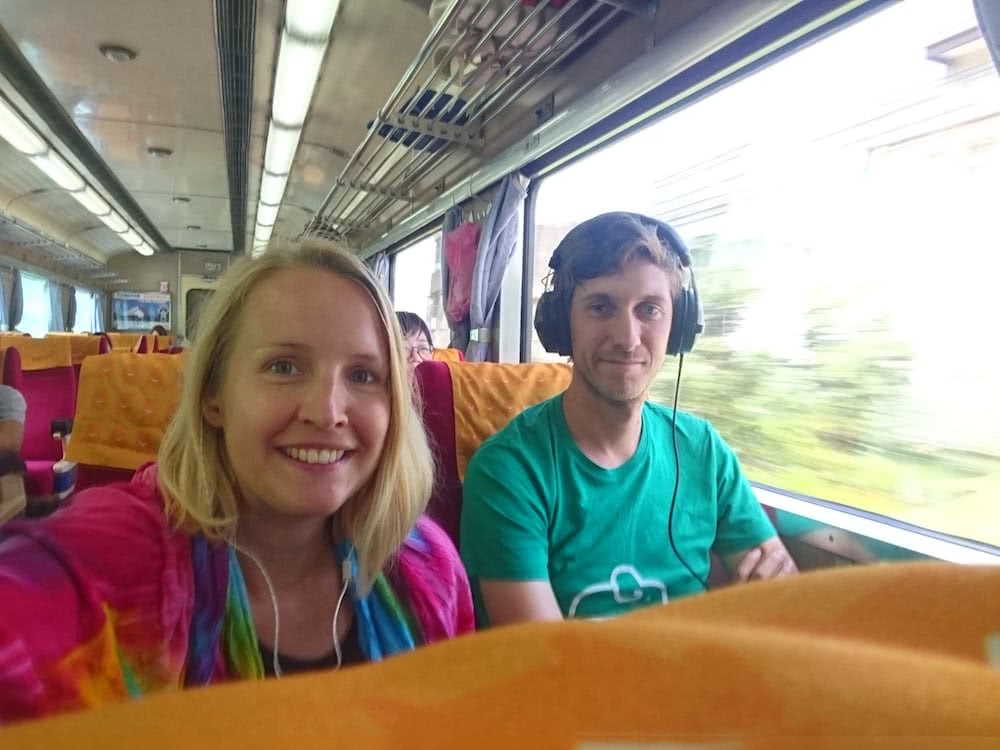Rund 4 Stunden waren wir mit dem Zug vom Taipei nach Hualien unterwegs.