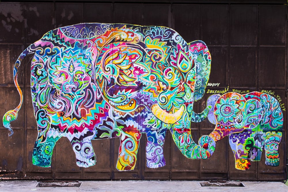 Bunte Streetart in Ipoh