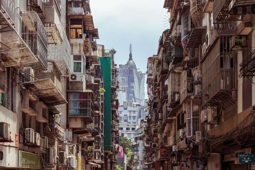 Weltreise: Hongkong und Macau – Noch ein anderes China 13 Das Grand Lisboa Hotel war von fast überall in der Stadt zu sehen.