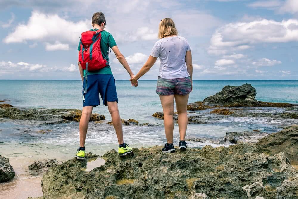 Weltreise: Der Kenting Nationalpark – Der südlichste Punkt Taiwans 7 Wie viele andere auch, nutzte wir den Strand für ein paar Fotos.