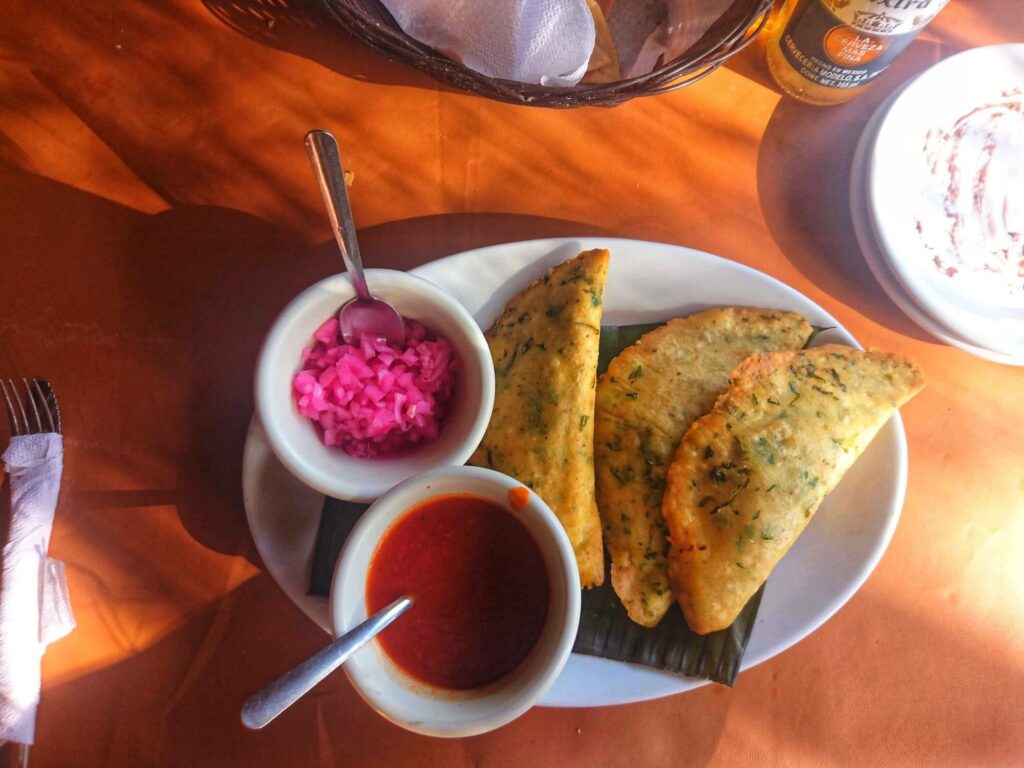 Weltreise: Valladolid und Chichén Itzá – Eines der neuen 7 Weltwunder 9 Gibt es auch: leckeres vegetarisches Essen in Mexiko.