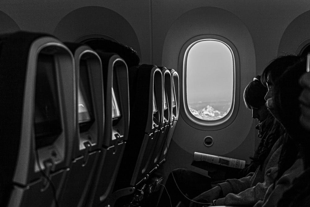 Die schönsten Fotos unserer Weltreise 2019 21 Flug über schneebedeckte Berge in Kanada