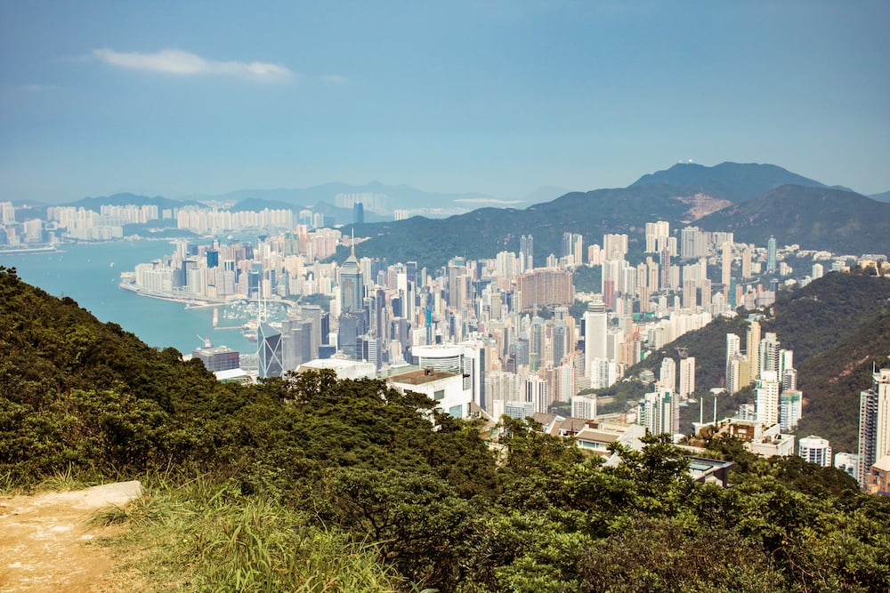Weltreise: Hongkong und Macau – Noch ein anderes China 7 Vom Victoria Peak hatten wir eine tolle Aussicht auf die Stadt.