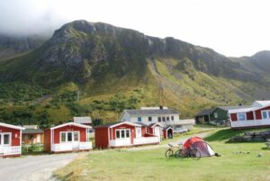 Auch Hütten gab es am Campingplatz zu mieten.