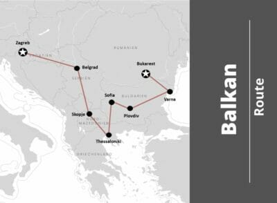 Unsere große Balkan-Reiseroute vorgestellt