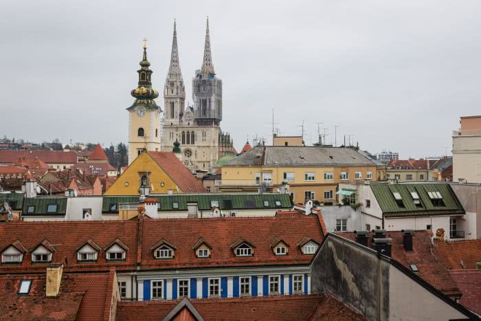 Zagrebs Hügel ermöglichen viele Perspektiven auf die Stadt von oben