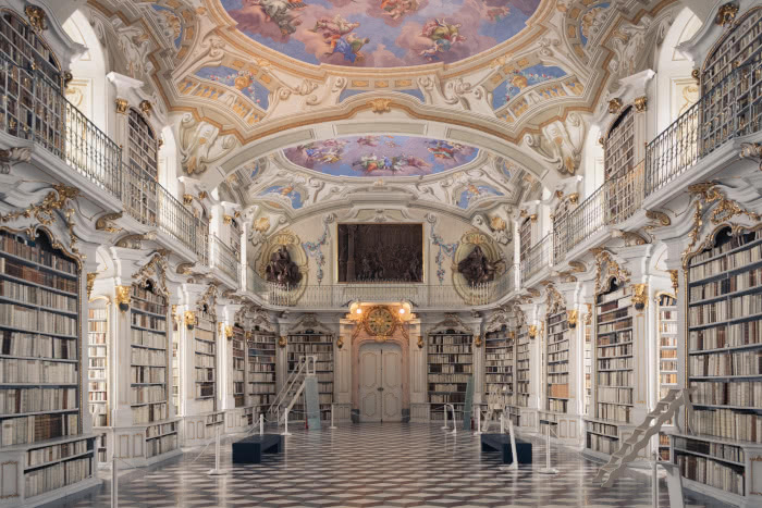 Die weltgrößte Klosterbibliothek steht in Admont