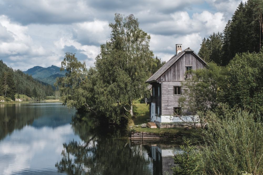 Der schöne, idyllische Hubertussee bei Mariazell