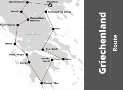 Griechenland Festland Rundreise – unsere Route mit Mietwagen