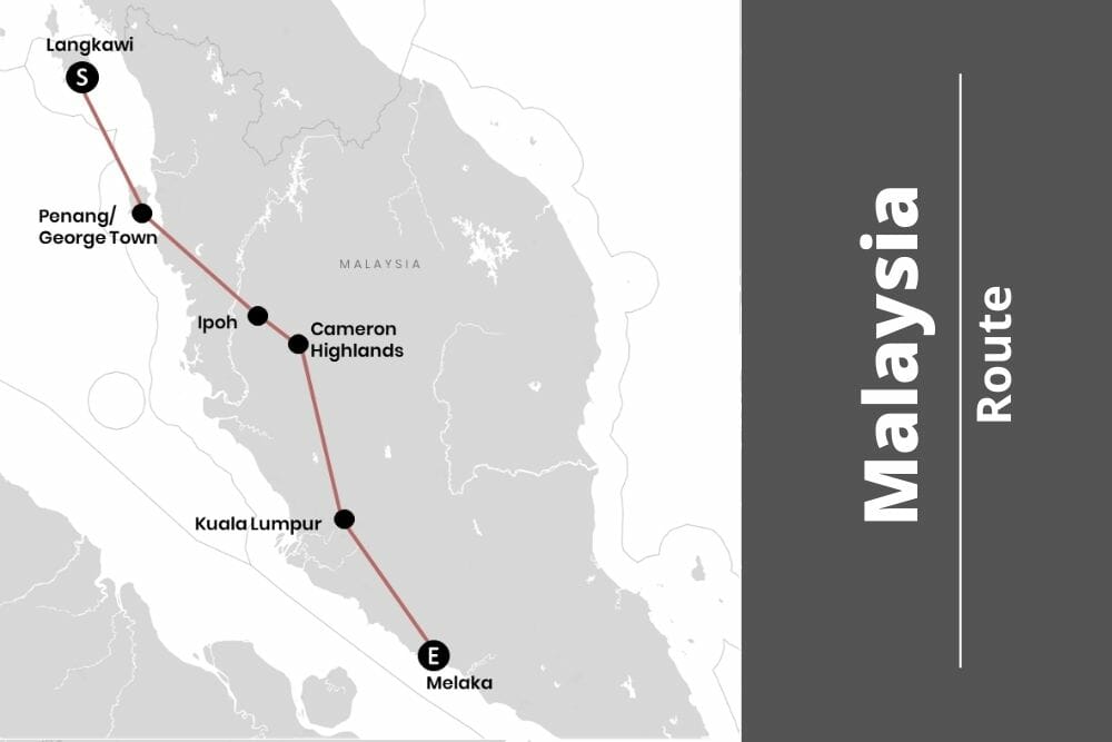 Backpacking Route durch Malaysia mit 6 Stationen (+Karte)