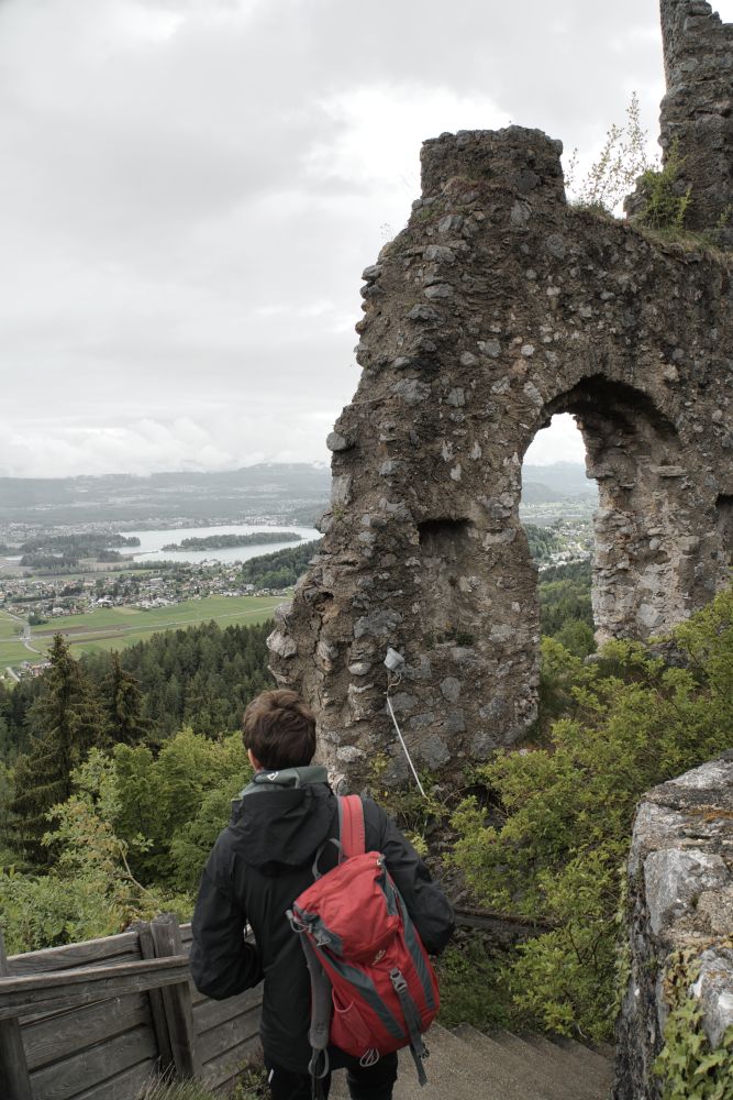 Die Burgruine Finkenstein war während unseres Besuchs leider geschlossen
