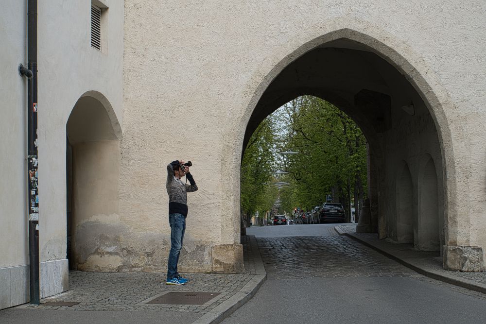 Stadtmauer mit Einfahrt in Graz
