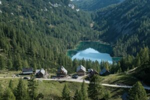 Ausblick auf den nominierten Steirer See bei der Tauplitzalm