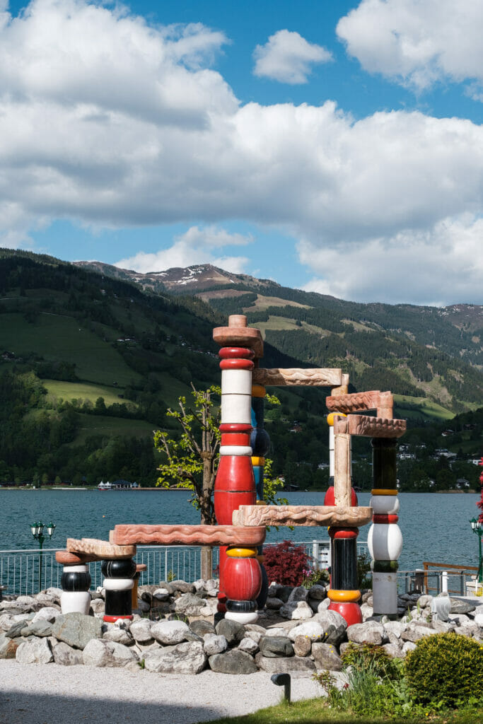 Der Österreich-Brunnen in Zell am See