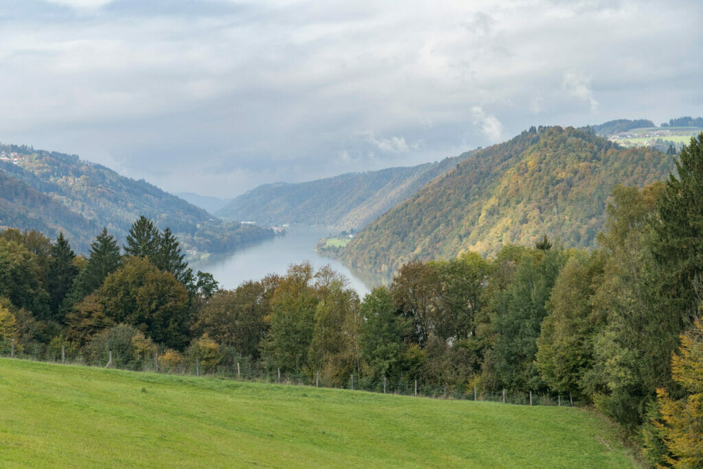 Blick auf die Donau kurz vorm Etappenziel