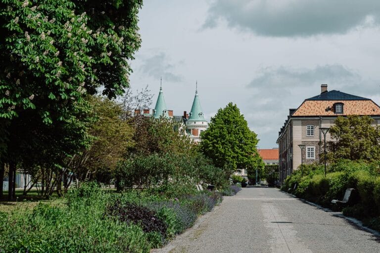 Parkanlage zwischen Wasser und Innenstadt