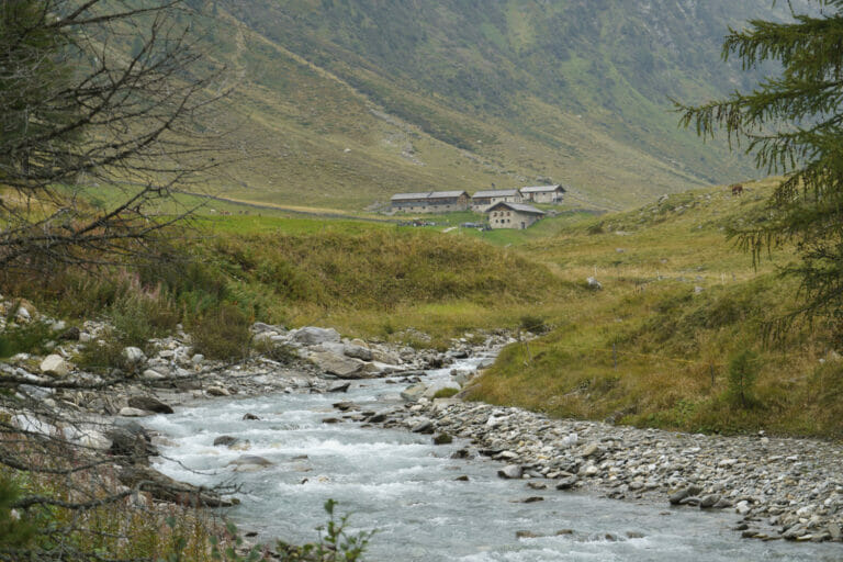 Blick auf die Obere Seebachalm (noch nicht Klein-Tibet)