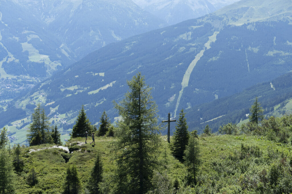 Blick auf das Wetterkreuz und Bad Hofgastein