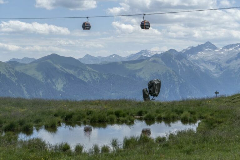 Die Gondeln der Schlossalm Bergbahn