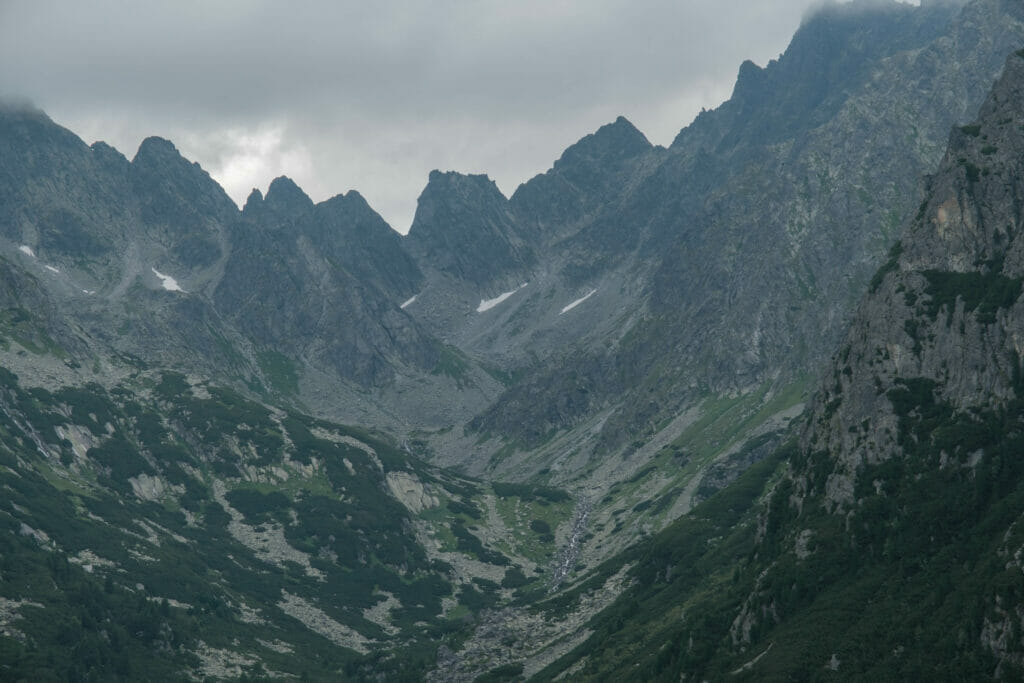 Schroffe Berge und markante Gipfel in der Tatra