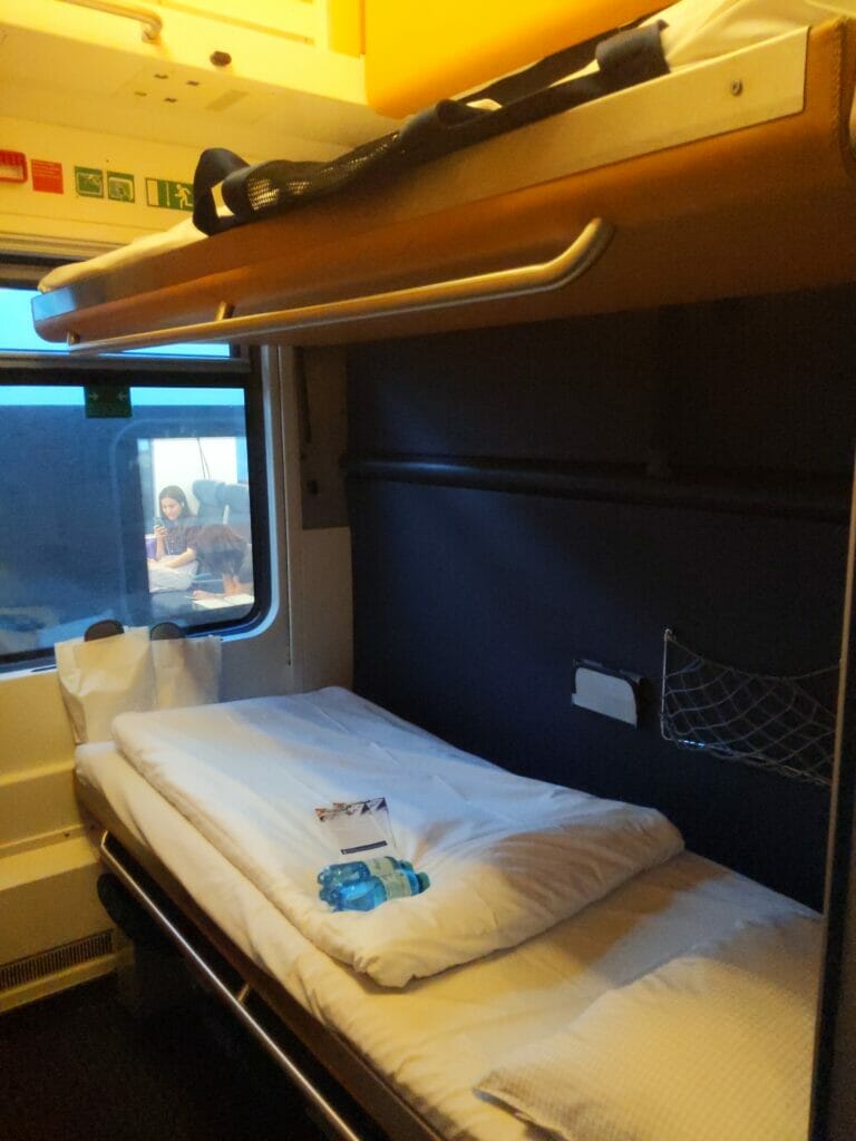 Mein Schlafwagen im Nachtzug zwischen Zürich und Graz