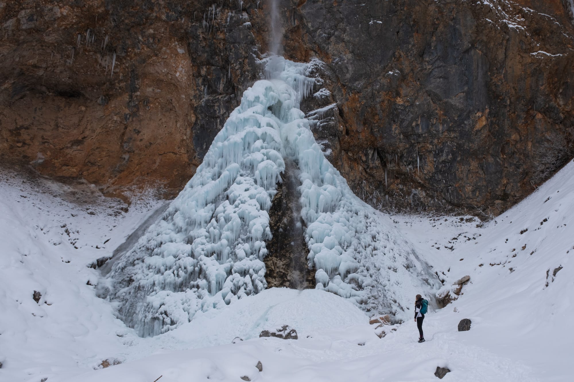 Zum Rinka Wasserfall vom Logartal – Winterwanderung