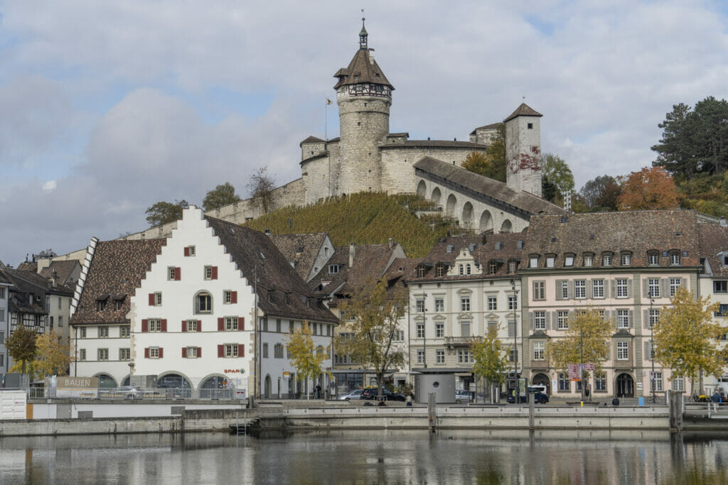 Blick auf die Altstadt von Schaffhausen in der Schweiz