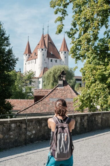 Blick auf Schloss Thun