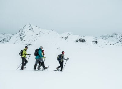 Schneeschuhwanderung zum Silvrettasee im Montafon
