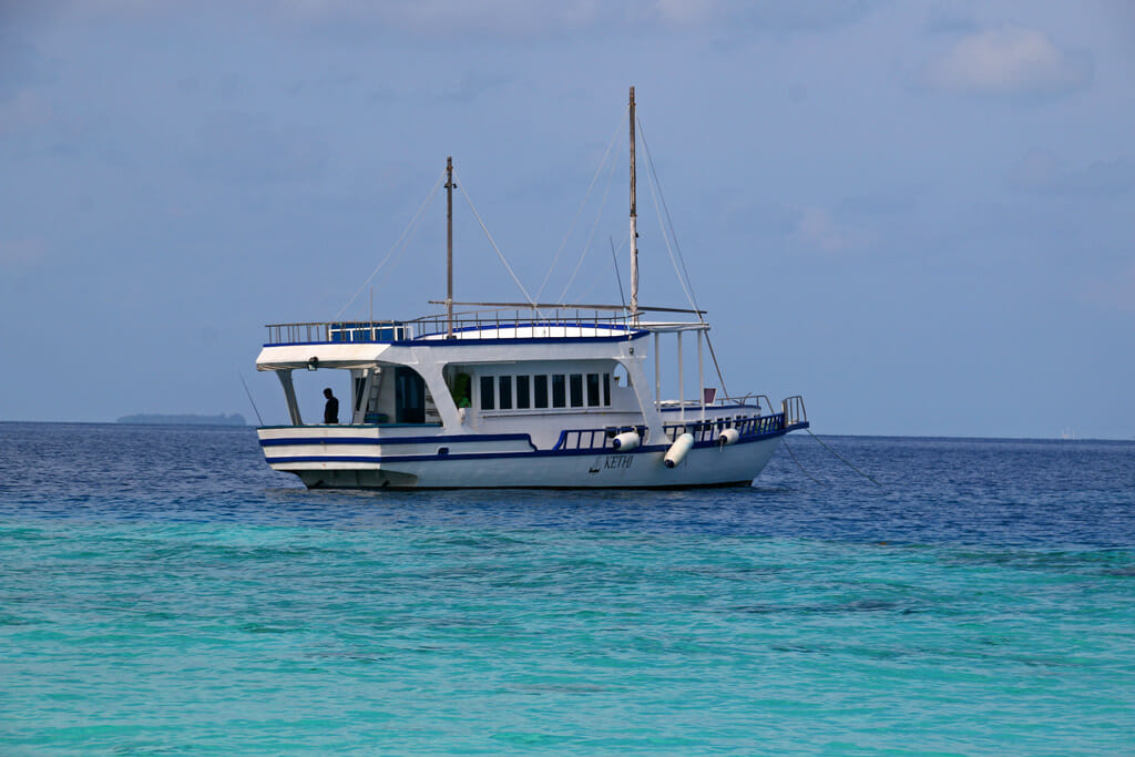 Boot auf den Malediven - Foto von Travelling Colognian