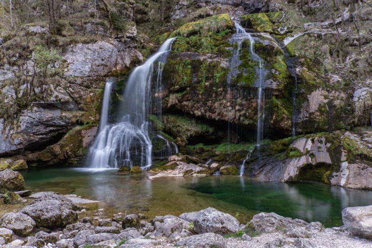 Virje Wasserfall bei Bovenc