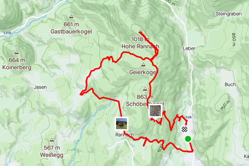Wandern auf die Hohe Rannach, leichte Wanderung