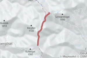 Hebalm bis Weberkogel, mittelschwere Wanderung