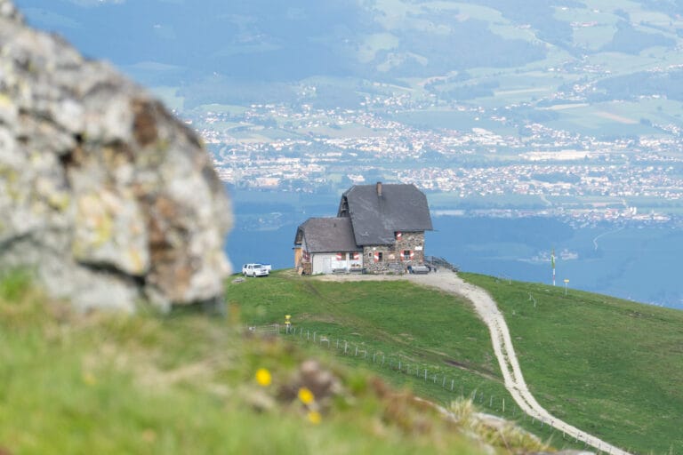 Wolfsberger Hütte vom Zingerle Kreuz aus